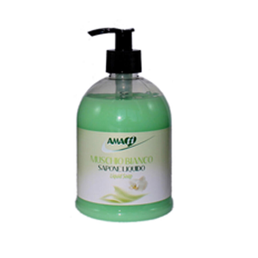Sapone Liquido profumo MUSCHIO BIANCO Dispenser 500 ml AMATI