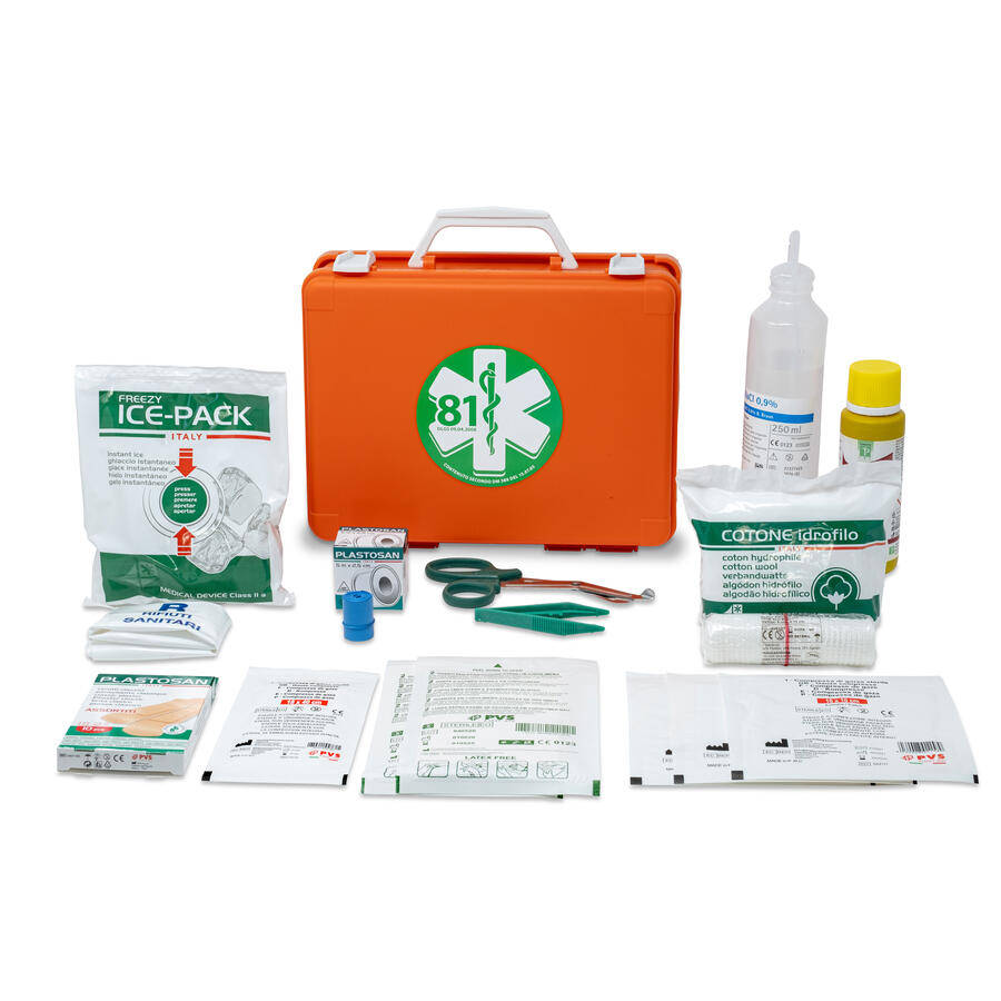 Valigetta PRONTO SOCCORSO Arancio "MEDIC 1" fino a 2 Persone PVS