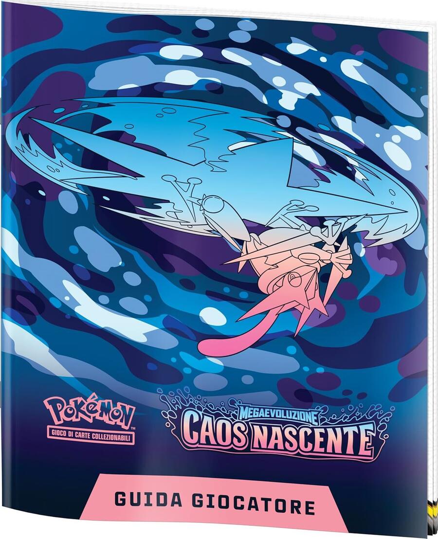 Pokémon: set Allenatore Fuoriclasse dell’espansione Megaevoluzione - Caos Nascente del GCC Pokémon (1 carta promozionale figura intera, 9 buste di espansione e accessori premium), Edizione in Italiano