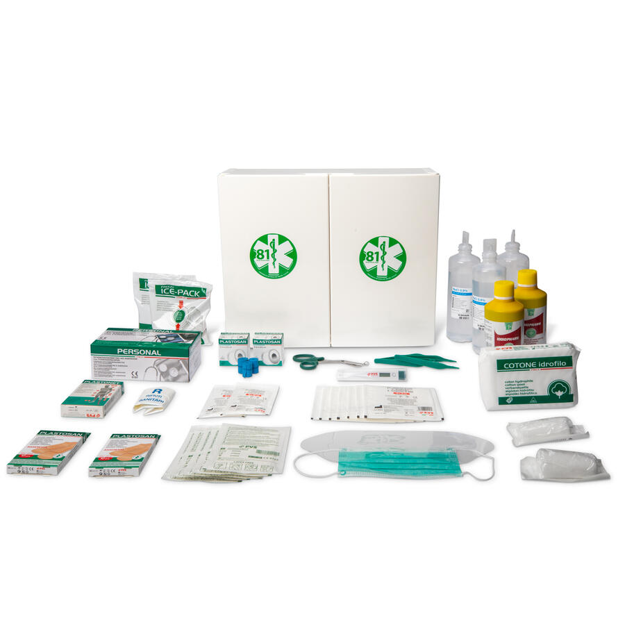Armadietto PRONTO SOCCORSO in Plastica Bianco 102P oltre 3 Persone PVS