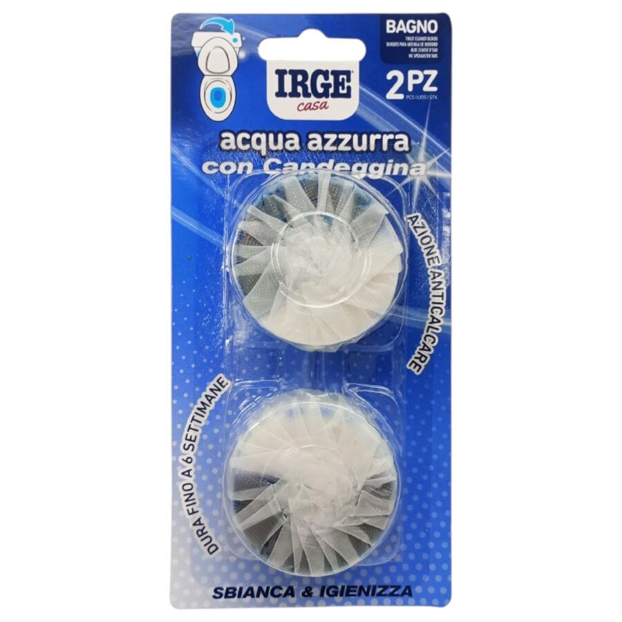 IRGE DEO WC ACQUA AZZURRA CON CANDEGGINA 2 PEZZI (Confezione da 12 pezzi) 