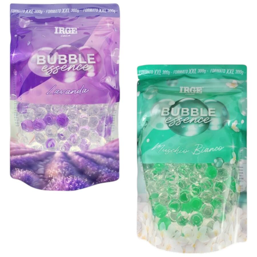 IRGE PERLINE BUBBLE PROFUMATE 300 GR LAVANDA E MUSCHIO BIANCO (Confezione da 12 pezzi) 