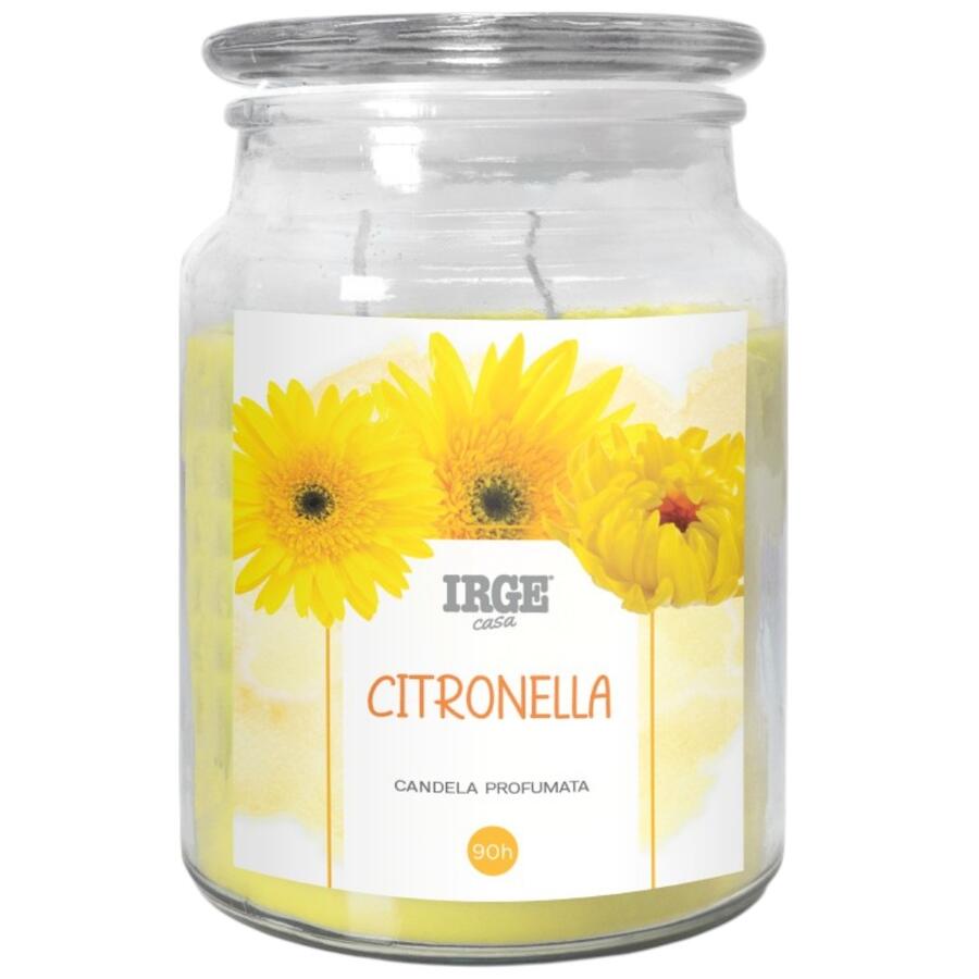 IRGE CANDELA CITRONELLA IN VETRO 510 GR 