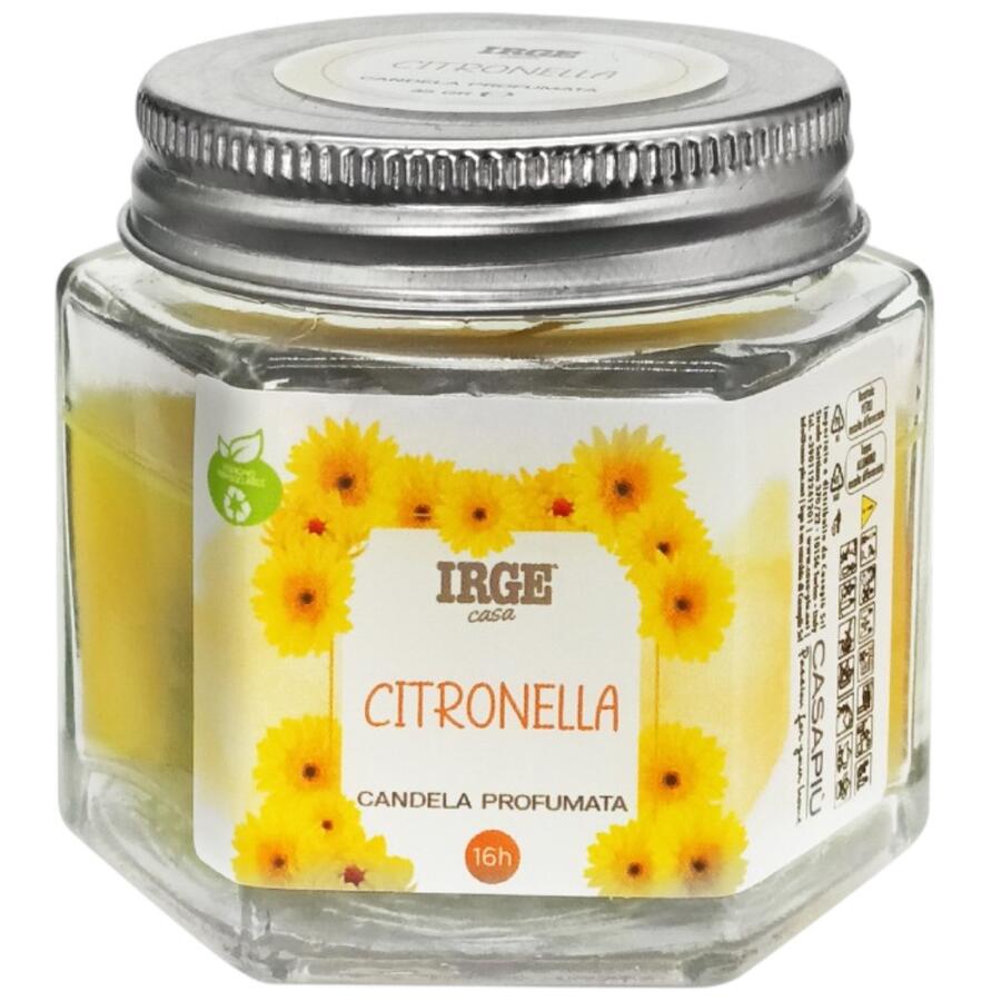 IRGE CANDELA CITRONELLA IN VETRO (Confezione da 12 pezzi) 