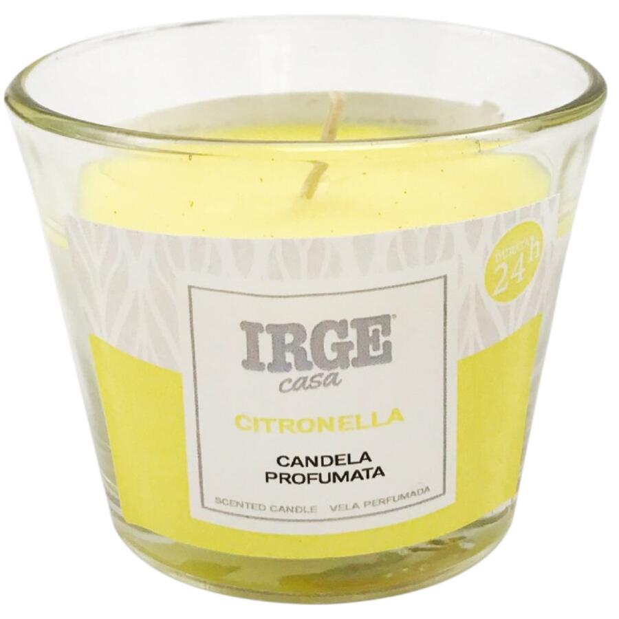 IRGE CANDELA CITRONELLA IN VETRO CUP (Confezione da 12 pezzi) 