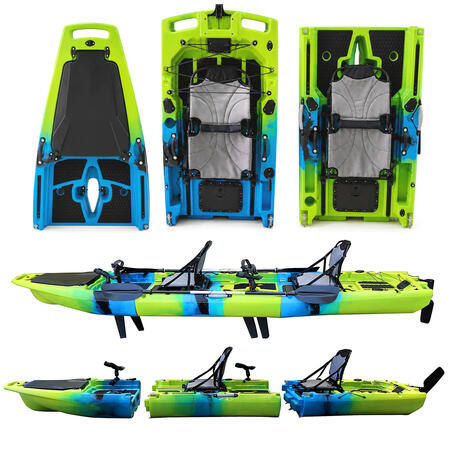 Kayak pesca turismo Biposto a Pedali - Divisibile - SKF K2 - 420 cm 