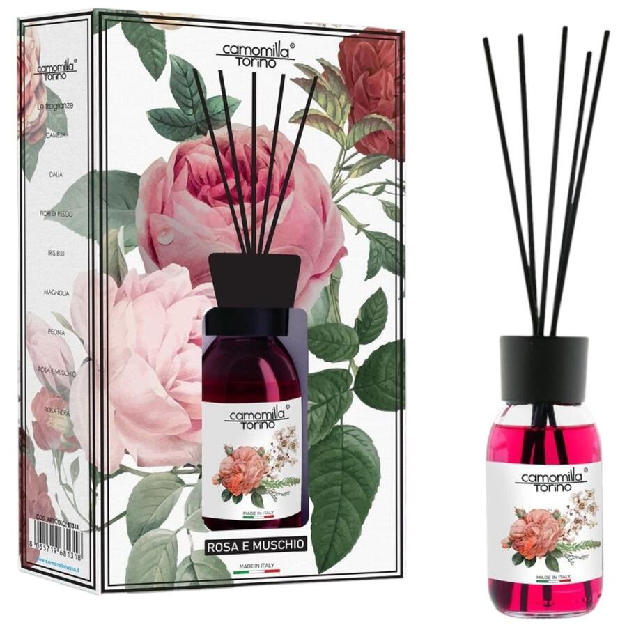 CAMOMILLA TORINO DIFFUSORE AMBIENTE 125 ML ROSA E MUSCHIO