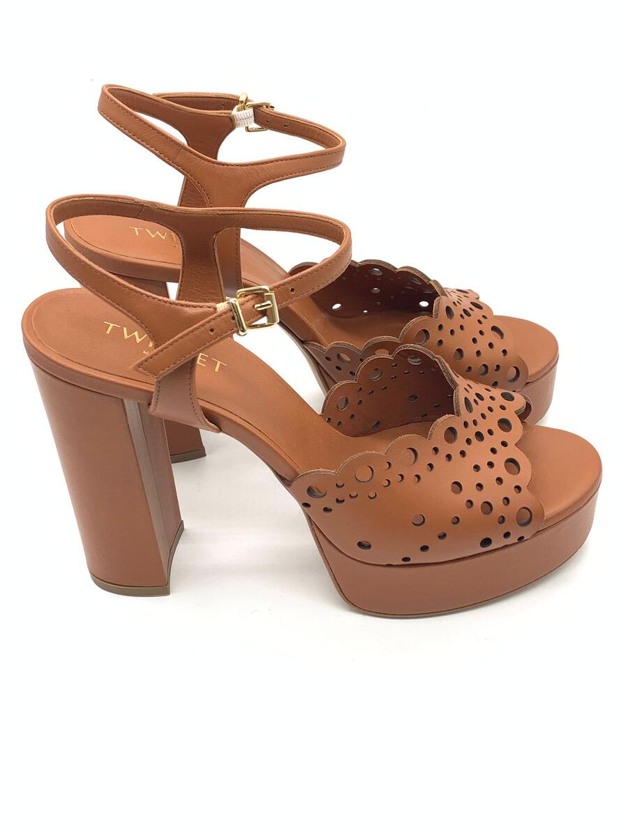 Twinset Milano Sandalo con tacco alto plateau