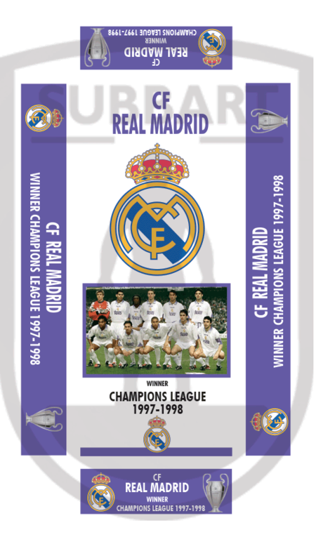 SCATOLA PERSONALIZZATA REAL MADRID 1997-98