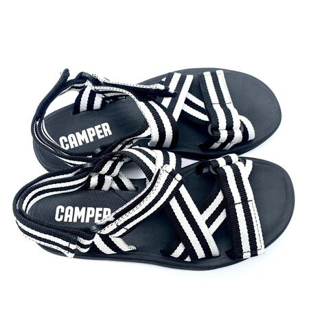 Camper Sandalo match nero e bianco