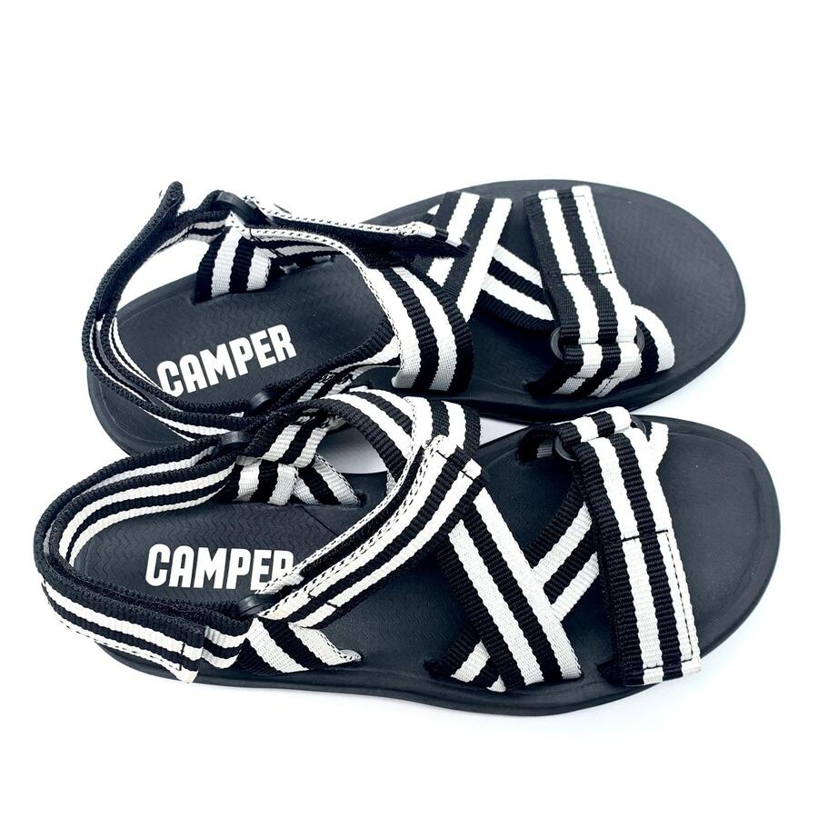 Camper Sandalo match nero e bianco