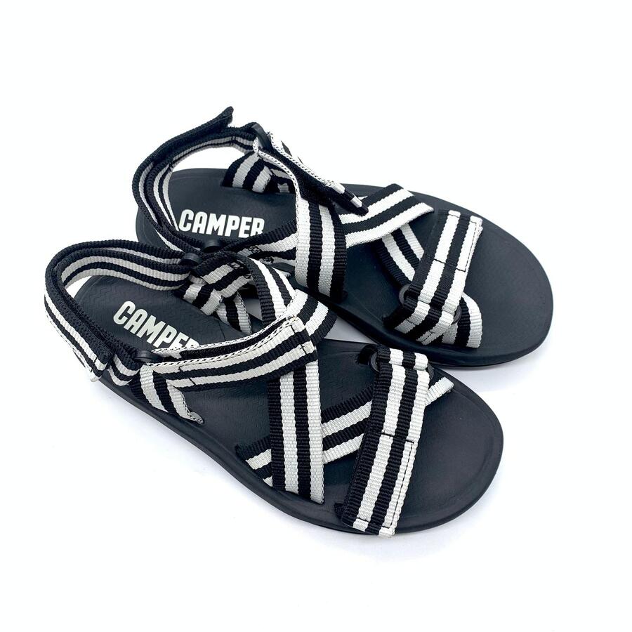 Camper Sandalo match nero e bianco