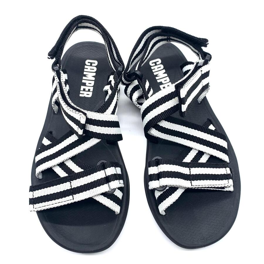 Camper Sandalo match nero e bianco