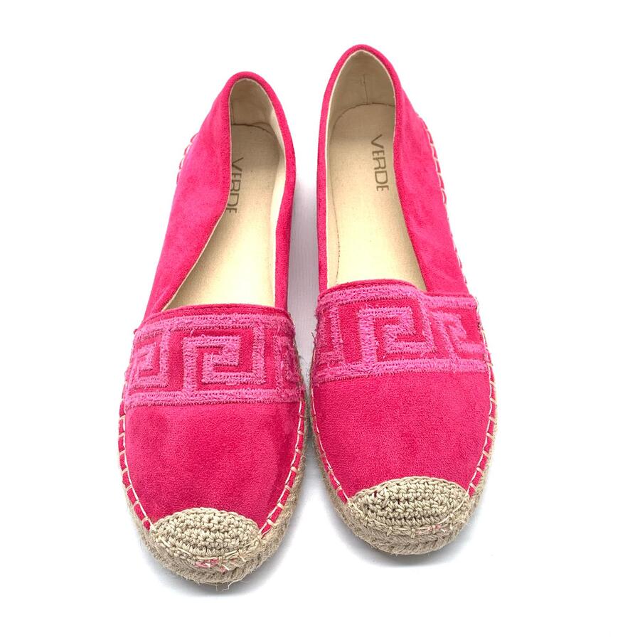 Verde 1992 espadrillas fuchsia  