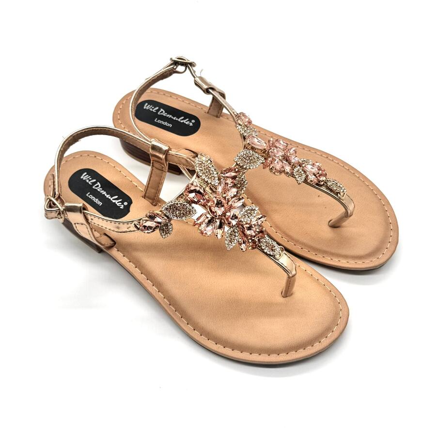 Wil Demulder London Sandali gioiello oro