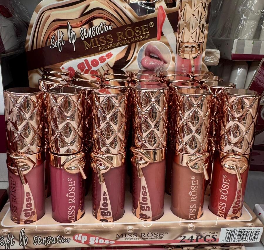 MISS ROSE SOFT LIP SENSATION LIP GLOSS [Conf. da 24 pezzi]