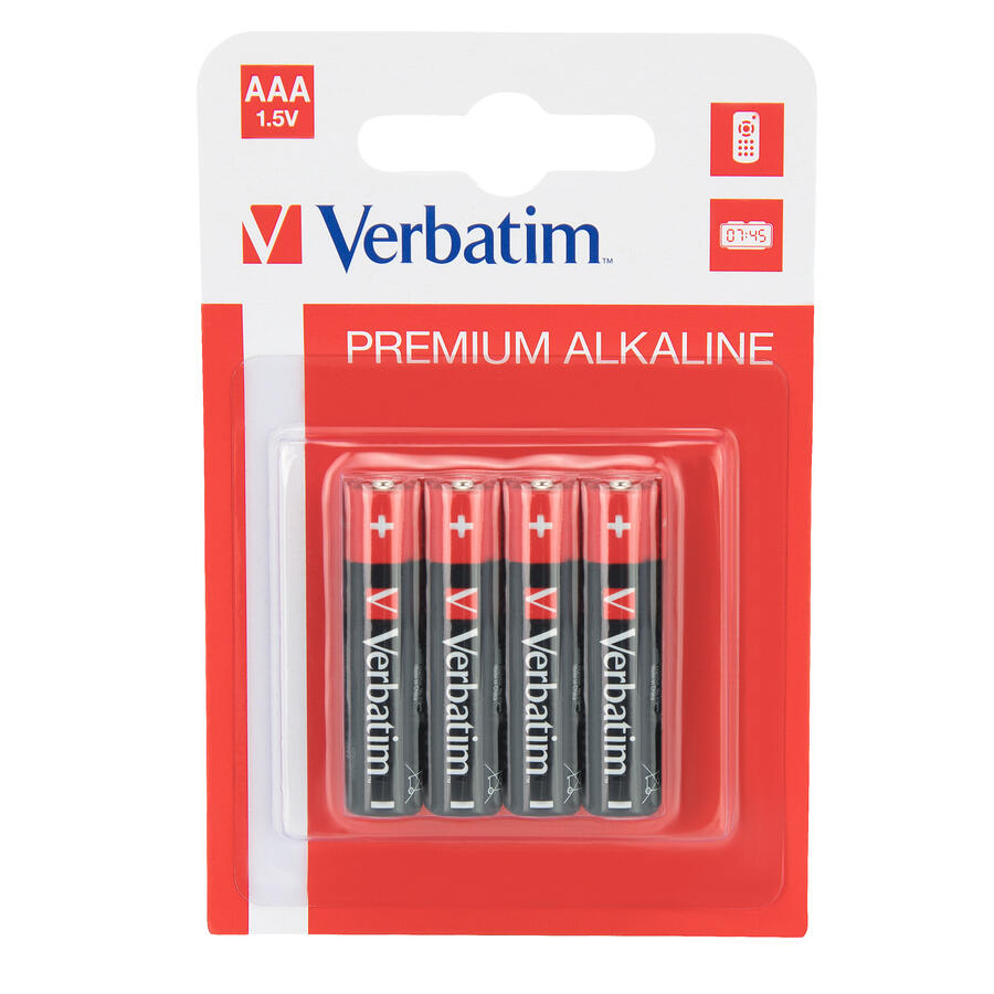Batterie Alkaline MINI STILO AAA VERBATIM - conf. 4 pile