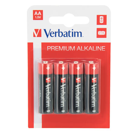 Batterie Alkaline STILO AA VERBATIM - conf. 4 pile