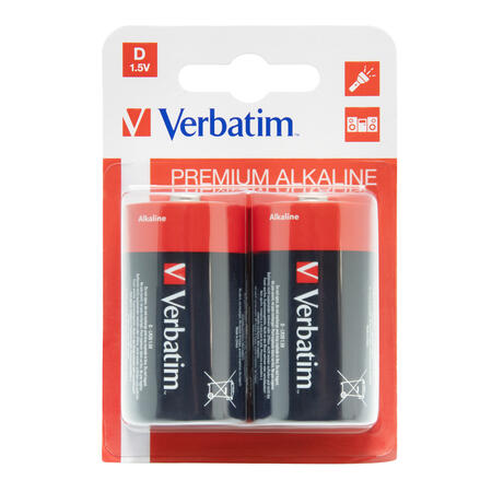 Batterie Alkaline TORCIA D VERBATIM - conf. 2 pile