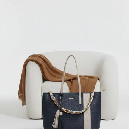 Borsa shopper tricolore