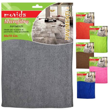 MOVIDA PANNO MICROFIBRA PAVIMENTI 50X70 CM (Confezione da 12 pezzi) 