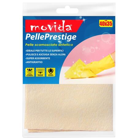 MOVIDA PANNO PELLE PRESTIGE 40X35 CM (Confezione da 6 pezzi) 