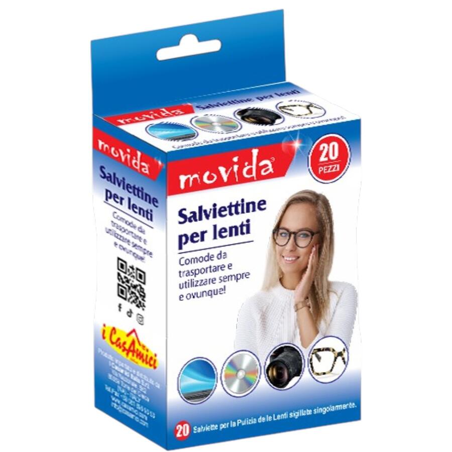 MOVIDA SALVIETTE OCCHIALI 20 PEZZI (Confezione da 12 pezzi) 