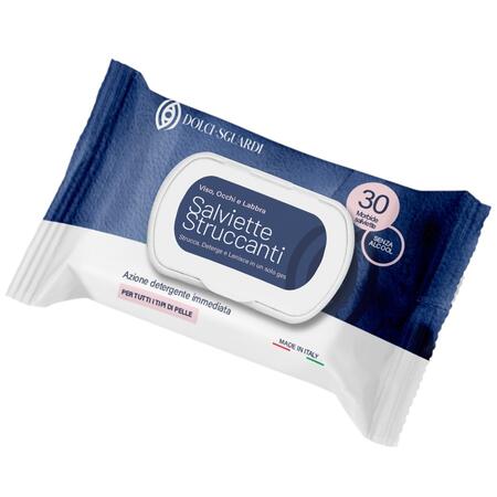 DOLCI SGUARDI SALVIETTE STRUCCANTI 30 PEZZI (Confezione da 24 pezzi) 