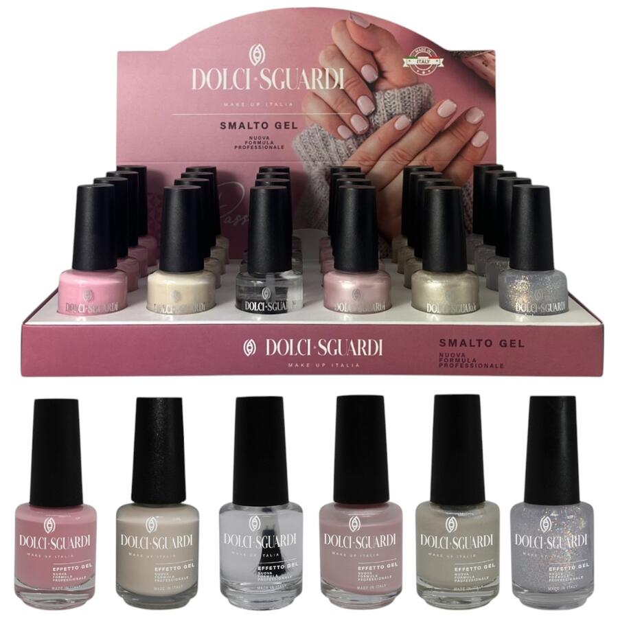 DOLCI SGUARDI ESPOSITORE SMALTO PER UNGHIE N 19 (Confezione da 24 pezzi)