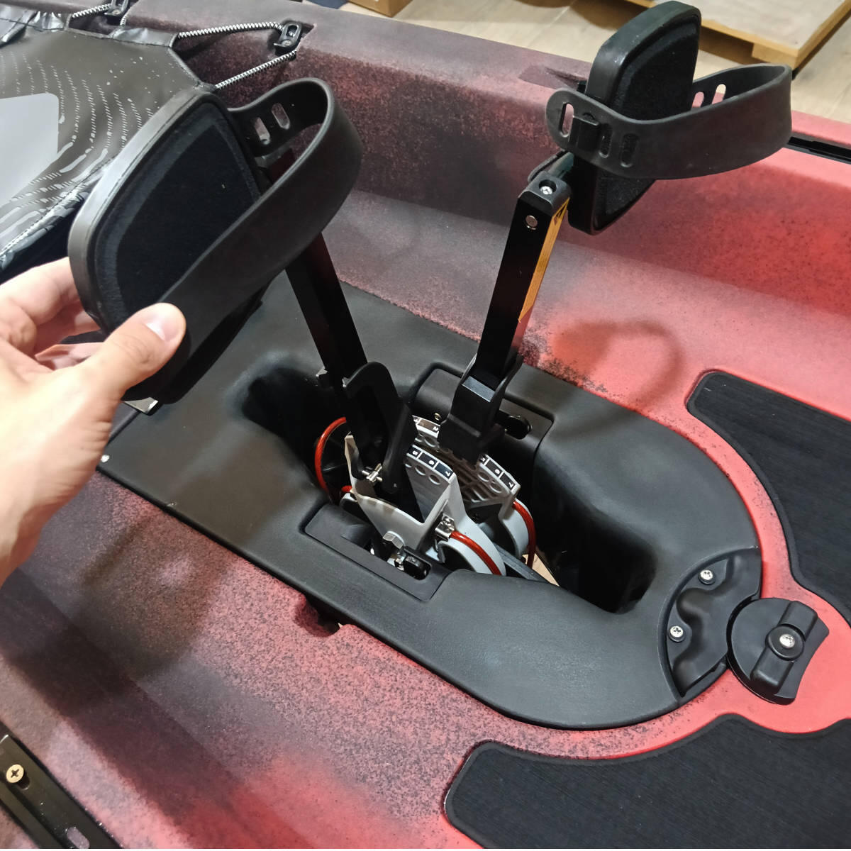 Kayak da pesca a pedali Vibe Makana 100 con sistema a pinnette X Drive - 305 cm