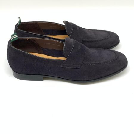 Green George Mocassino classico in camoscio blu notte