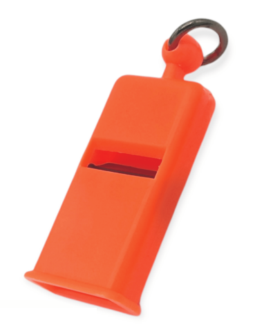 Fischietto Piatto Cani 45mm German Arancio ABS