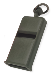 Fischietto Piatto Cani 45mm German Verde ABS
