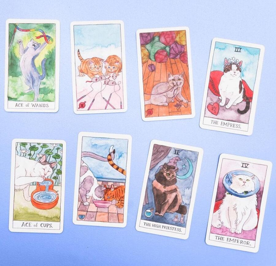 Cat Tarot - 78 Cards & Guidebook