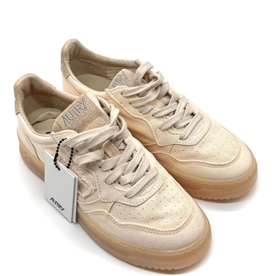 Autry medalist low wom canvas ivory