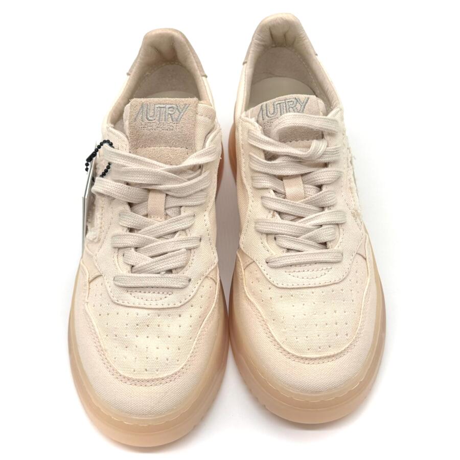 Autry medalist low wom canvas ivory