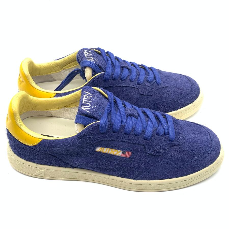 Autry flat low man blu/giallo