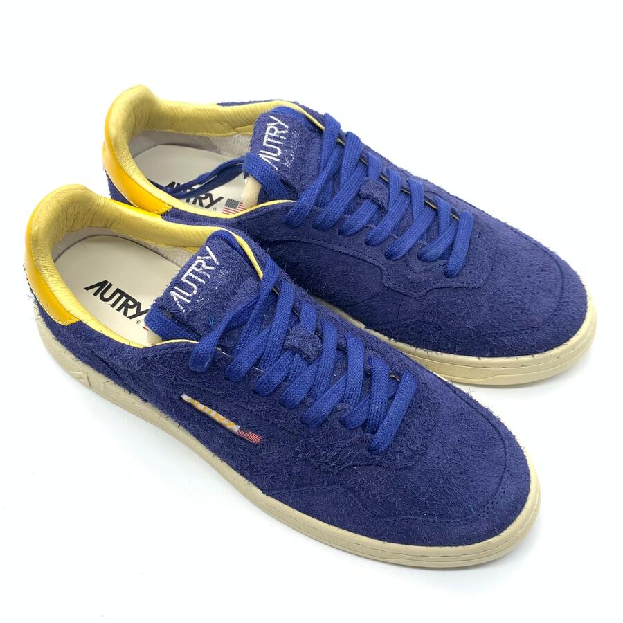 Autry flat low man blu/giallo