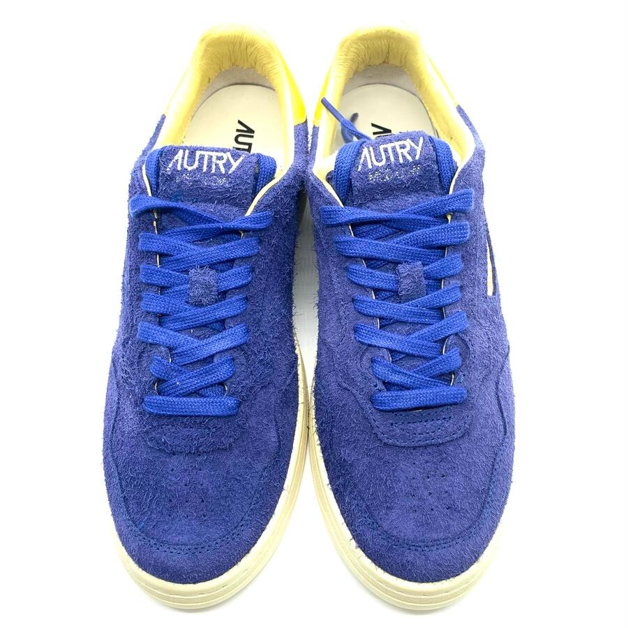 Autry flat low man blu/giallo