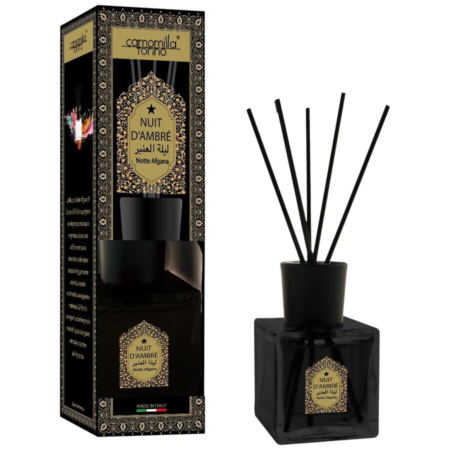 CAMOMILLA TORINO DIFFUSORE AMBIENTE CUBO LINEA ARABA 200 ML NUIT D'AMBRE