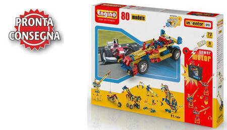 Set Costruzioni Inventor Pro 80 Modelli Motorizzati di Engino SOTTOCOSTO