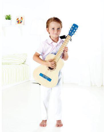 Chitarra in Legno per Bambini Colore Azzurro Hape SOTTOCOSTO