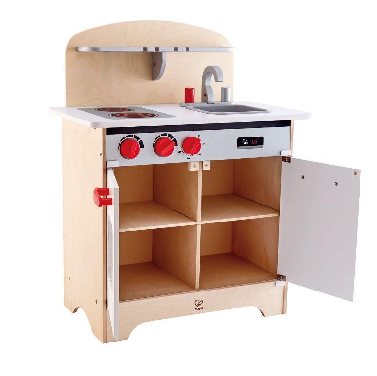 Cucina Multifunzione da Chef Gourmet Bianca  in Legno Hape SOTTOCOSTO