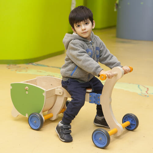 Girello Cavalcabile e Carrello in legno per Bambini Grow UP di Mishi Design SOTTOCOSTO