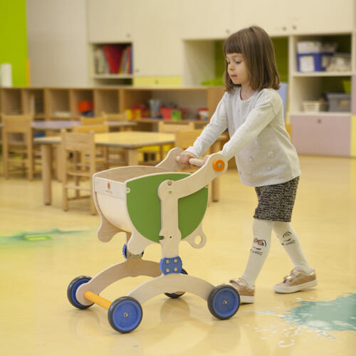 Girello Cavalcabile e Carrello in legno per Bambini Grow UP di Mishi Design SOTTOCOSTO