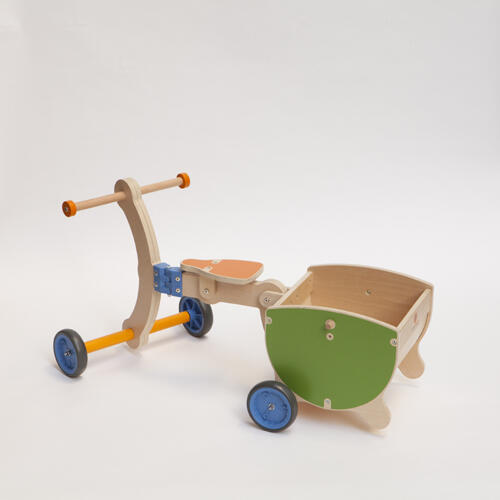 Girello Cavalcabile e Carrello in legno per Bambini Grow UP di Mishi Design SOTTOCOSTO