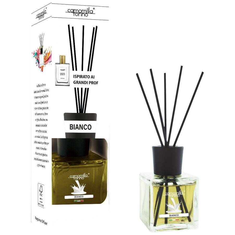  CAMOMILLA TORINO DIFFUSORE AMBIENTE CUBO 200 ML BIANCO