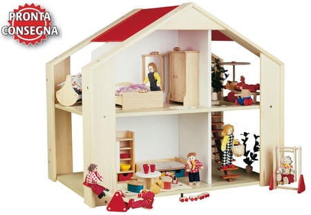 Casa delle Bambole in Legno "Luce del Sole" Sonnenschein di Rulke Holzspielzeug  SOTTOCOSTO