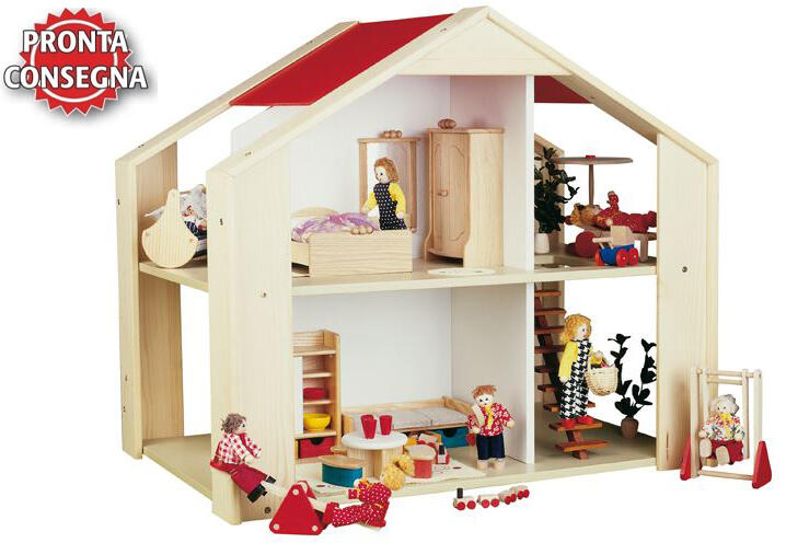Casa delle Bambole in Legno "Luce del Sole" Sonnenschein di Rulke Holzspielzeug  SOTTOCOSTO