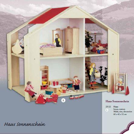 Casa delle Bambole in Legno "Luce del Sole" Sonnenschein di Rulke Holzspielzeug  SOTTOCOSTO